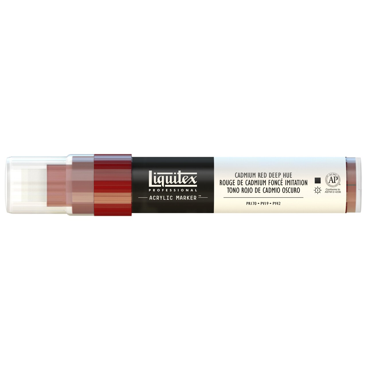 Liquitex Paint Marker, Wide, 15Mm Nib, Cadmium Red Deep Hue